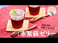 vol.21【お家で作ろう!】自家製『大人の赤紫蘇ゼリー』 ~今が旬!夏バテ対策に美肌効果あり~ How to make Shiso Jelly