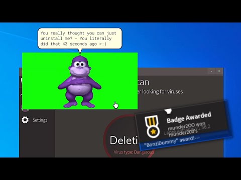 How to get the "BonziDummy" Badge In ROBLOX Windows 10 OS!