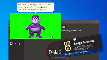 How to get the "BonziDummy" Badge In ROBLOX Windows 10 OS!