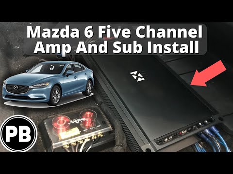 2014 – 2017 Mazda 6 – 5 Channel Amp and Sub Install