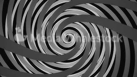 Abstract black and white spiral tunnel spinning, seamless loop. Animation. Endless funnel rotating