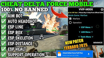 CHEAT DELTA FORCE MOBILE TERBARU 2025 | CHEAT DELTA FORCE AUTO AIM | SUPORT ALL ANDROID | ANTI ERROR