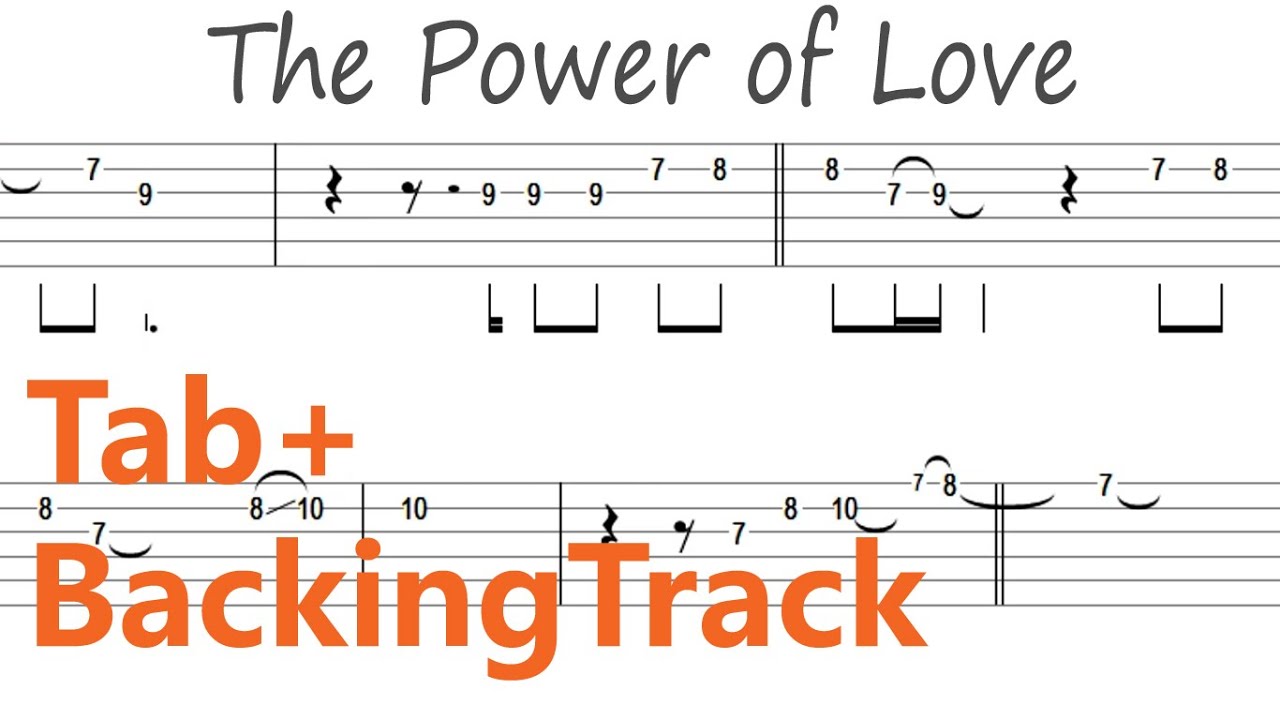 Tegnsætning katastrofale Virkelig Céline Dion - The Power of Love Guitar Tab+BackingTrack - YouTube