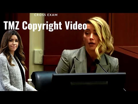 Camille Vasquez TMZ Copyright Of Cabinet Video Cross Examination vs Amber Heard