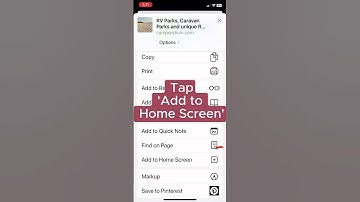 Add a Shortcut to Your iPhone Home Screen  #iphone #homescreen #iphonetricks #carcamping