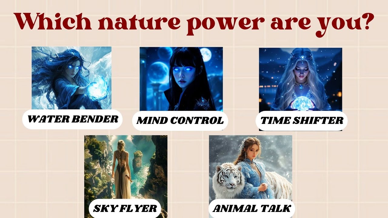 ✨ Which Nature Power Are YOU?👑💃| Fun Personality Quiz🌙|  