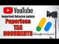 How To Sign Up For Paperless Tax Documents Google Adsense - YouTube Taxes U.S.