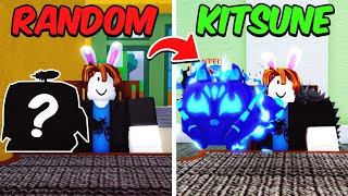 Trading From Random Fruits To KITSUNE in One Video (Blox Fruits)