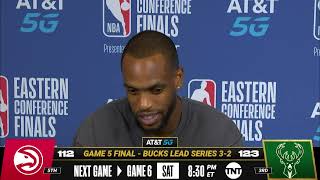 Khris Middleton on Huge Game 5 Performance! | Postgame Press Conference