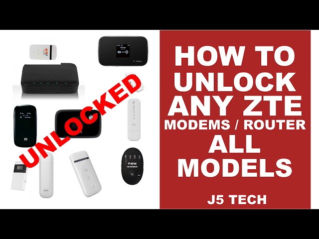 How to Unlock Any ZTE Modem/Router 2021 - YouTube