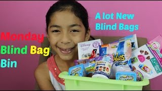 Monday Blind Bag Bin-Shopkins SpongeBob Sweet Factory Rabbids Invasion Disney Mystery Figures