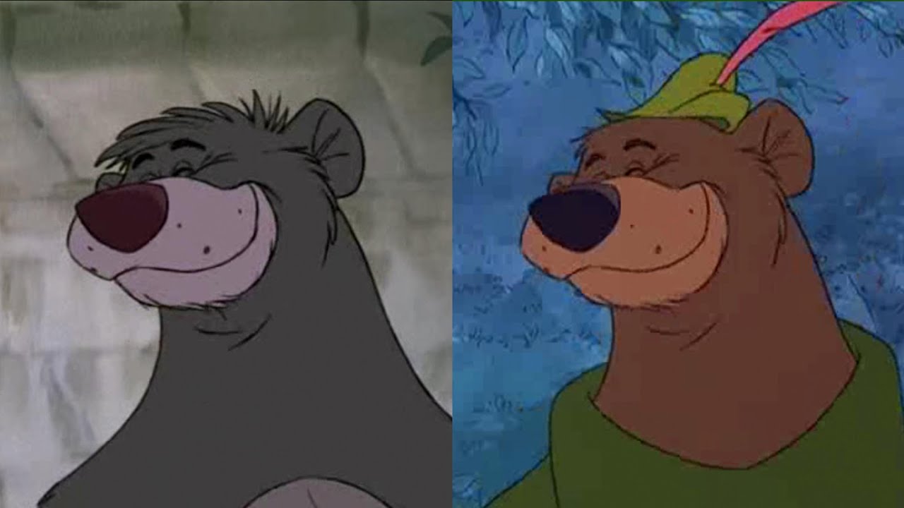 Disney Doppelgangers: Baloo & Little John - YouTube