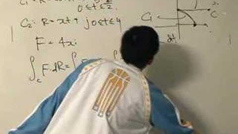 Line Integral piecewise-smooth curve example