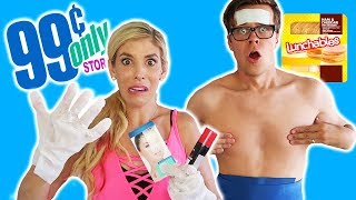 TESTING WEIRD 99¢ CENT STORE PRODUCTS WITH REBECCA ZAMOLO!