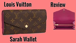 Louis Vuitton SARAH WALLET review 