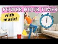 Power hour cleaning timer  with music