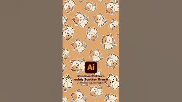 Random Pattern using Scatter Brush Adobe Illustrator