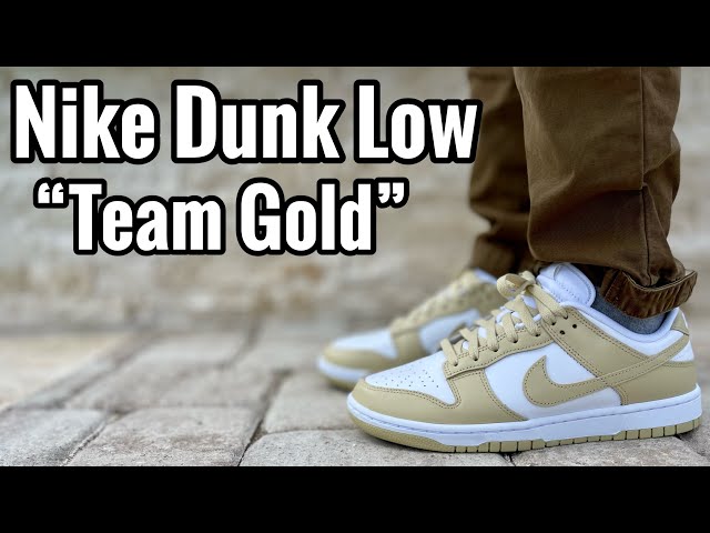 ★【NIKE】★Nike Dunk Low Team Gold and Whit.e★23-30cm★ Nike Dunk Low “Team Gold” Review & On Feet - YouTube