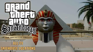 GTA San Andreas Definitive Edition - All Safehouse Locations (The American Dream Trophy)