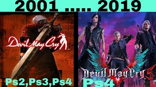 Davil May Cry Game PlayStation Evolution From 2001 To 2019 .