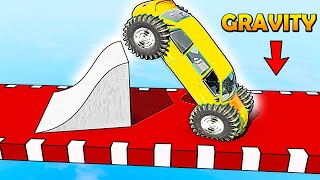VEHICLES vs. Jump with DIFFERENT GRAVITY in BEAMNG.DRIVE