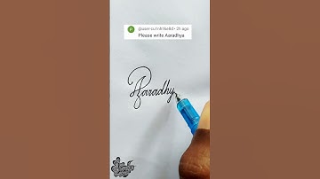 stylish name | Aaradhya | Calligraphy signature