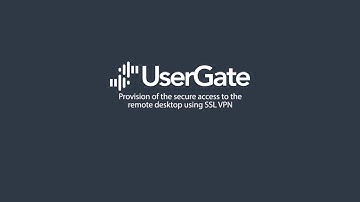 Provision of the secure access to the remote desktop using SSL VPN