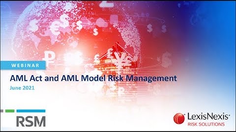 The AML Act and Model Risk Management