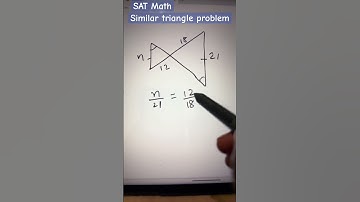 Finding the missing side of a similar triangle problem #youtubeshorts #math #satmath#geometry