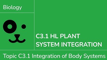 C3.1 HL Plant System Integration [IB Biology HL]