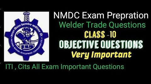 NMDC Welding Question paper in Hindi | NMDC Welder Theory paper | welding theory questions 2022.