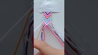 Chevron|Chevron bracelet | Friendship Bracelets|Chevron bracelet Totorial Easy [cc]#shorts