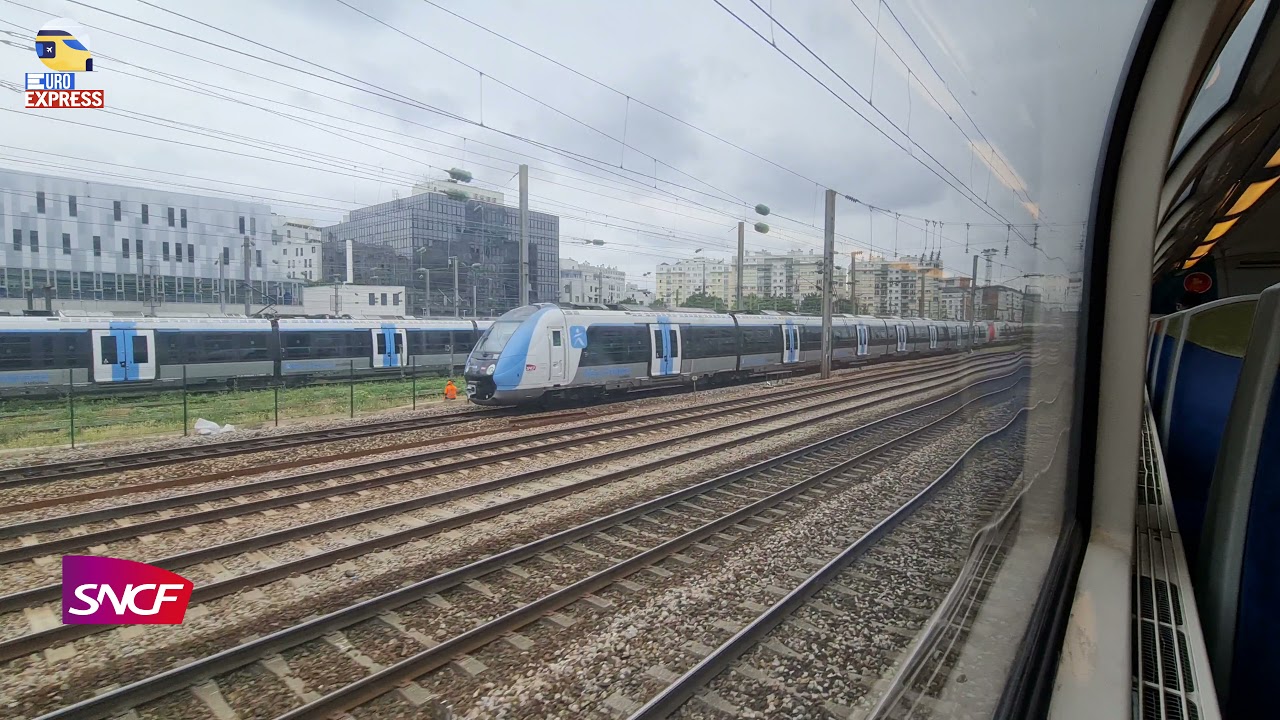 【4K】🇫🇷 Paris Train Journey /Transilien Ligne -J | Euro Express