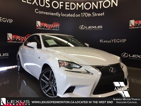 2016 Ultra White Lexus IS 300 AWD F Sport Series 3 In Depth Review | West Edmonton Alberta