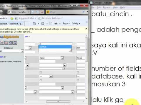 Cara membuat database dengan XAMPP - YouTube Cara membuat database dengan XAMPP - YouTube