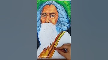 Rabindranath Tagore Drawing, Short Video ♥️