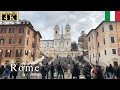 🇮🇹Trinità dei Monti through Condotti Street - Rome Winter Walk - 【4K 60fps】