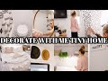 DECORATE WITH ME TINY HOME | SMALL SPACE DECOR | BOHO FARMHOUSE STYLE