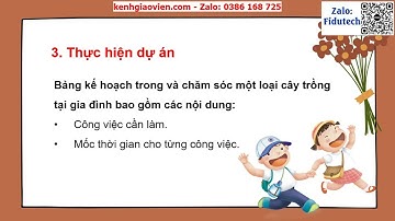 Giáo án powerpoint chương 2 dự án 1: Kế hoạch trồng và...| GA điện tử Công nghệ 7 chân trời sáng tạo