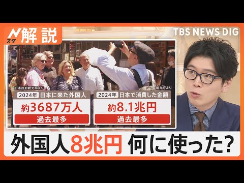 消費額8兆円超！外国人観光客のお財布事情 、国ごとに違う“お金の使い道”【Nスタ解説】｜TBS NEWS DIG