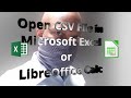 Import a Delimited CSV File with Leading Zeros into Excel and LibreOffice Calc