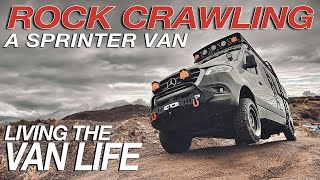 We tried ROCK CRAWLING our Sprinter Vans, This is what happened - Living The Van Life