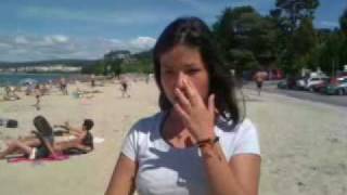 Jóvenes alemanas que pasan el verano en Galicia
