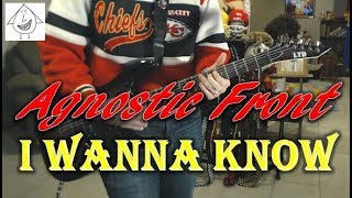 Agnostic Front - I Wanna Know - Punk Guitar Cover (guitar tab in description!)