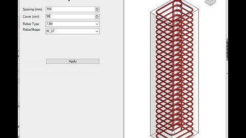 Demo the possibility of rebar parametric design in Revit