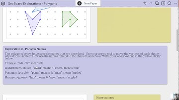 Geoboard Polygons - (Mini-Math Lesson)