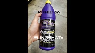 You'll never believe how hard it was to change the gear oil....