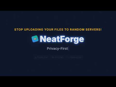 NeatForge - 30+ Free Online Tools | 100% Private, No Upload Required
