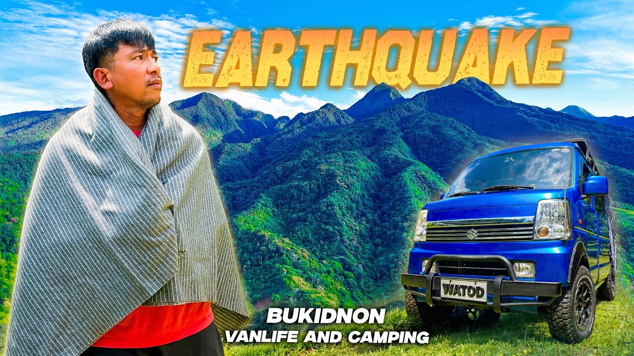 BUKIDNON CAMPING HIT BY AN EARTHQUAKE | VanLife in Mindanao