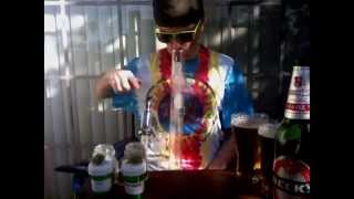 24oz becks beer chug & wake n bake with grape ape & afghan goo in my SG sovereignty bong